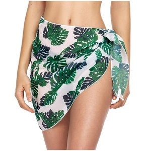 Chalier Women Short Sarongs Beach Wrap Sheer Bikini Wraps Chiffon Swim Cover Up